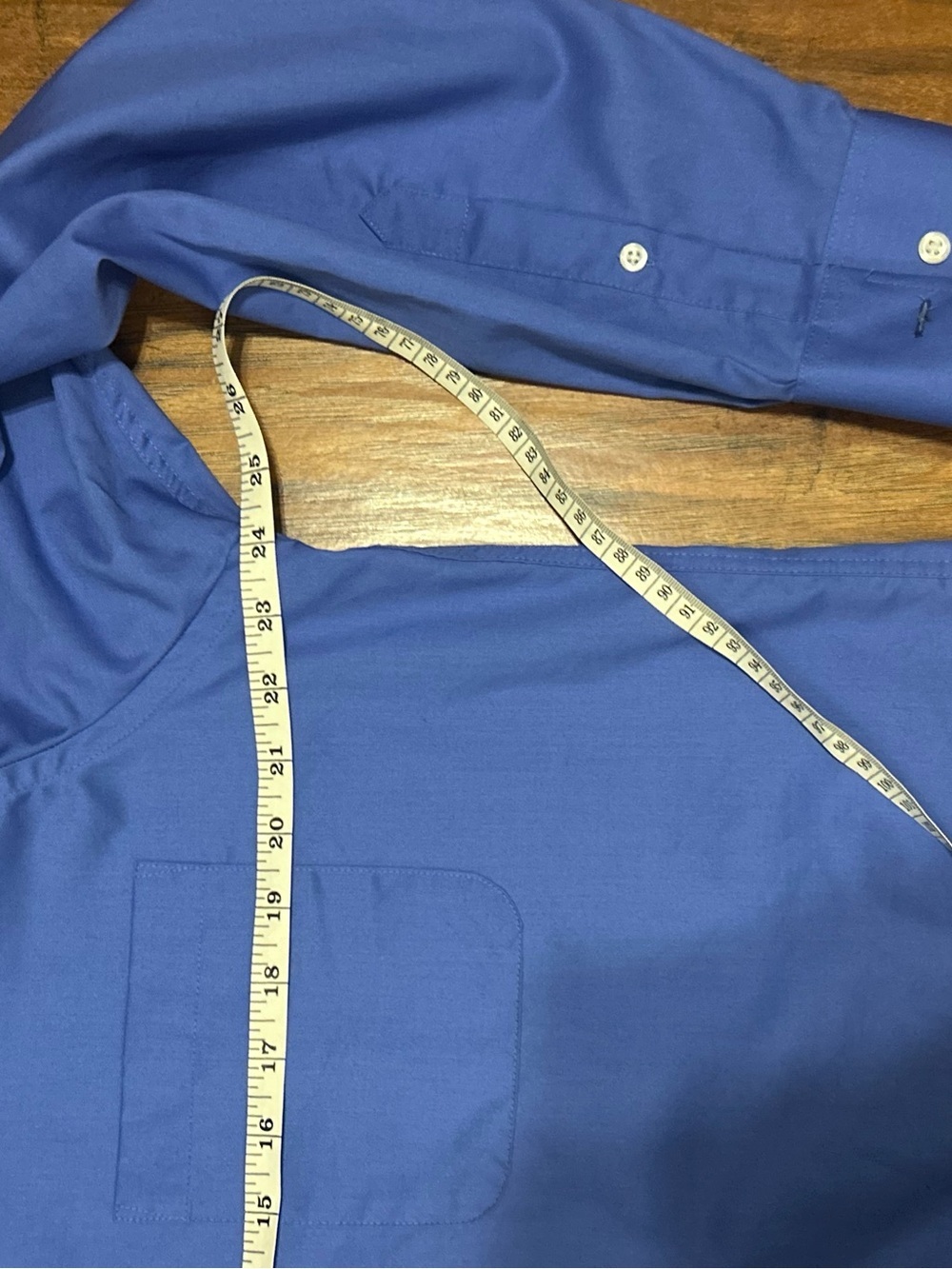 Izod Men's Royal Blue Button-Down Dress Shirt - Picture 8 of 8